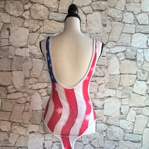 Cold Crush American Flag Bodysuit - Red, White, Blue